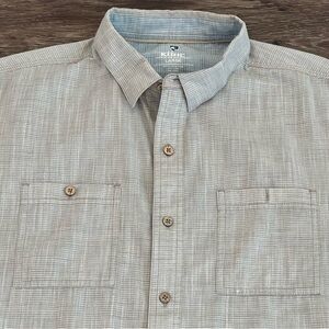 Kühl Men's Karib Stripe Storm Short Sleeve Button‎ Down Large Shirt